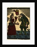 Illustration of English Tales Folk Tales and Ballads. A Woman and a Man with above Them a Burning Heart Pierced by an Arrow by Anonymous
