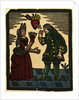 Illustration of English Tales Folk Tales and Ballads. A Woman and a Man with above Them a Burning Heart Pierced by an Arrow by Anonymous