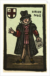 Illustration of English Tales Folk Tales and Ballads. A Man with a Book. by Anonymous