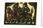 Illustration of English Tales Folk Tales and Ballads. Two Men on Horseback by Anonymous