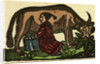 Illustration of English Tales Folk Tales and Ballads. A Person Milking a Cow by Anonymous