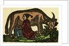 Illustration of English Tales Folk Tales and Ballads. A Person Milking a Cow by Anonymous