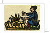 Illustration of English Tales Folk Tales and Ballads. A Man Warming His Hands at a Fire by Anonymous