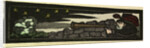 Illustration of English Tales Folk Tales and Ballads. A Man Firing a Rifle at Night by Anonymous