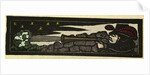 Illustration of English Tales Folk Tales and Ballads. A Man Firing a Rifle at Night by Anonymous
