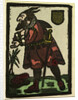 Illustration of English Tales Folk Tales and Ballads. A Man with a Beard Dressed in Red by Anonymous
