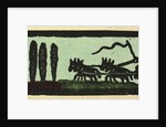 Illustration of English Tales Folk Tales and Ballads. A Coach Drawn by Four Horses on the Road to a Castle by Anonymous