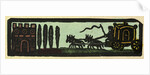Illustration of English Tales Folk Tales and Ballads. A Coach Drawn by Four Horses on the Road to a Castle by Anonymous