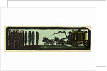 Illustration of English Tales Folk Tales and Ballads. A Coach Drawn by Four Horses on the Road to a Castle by Anonymous