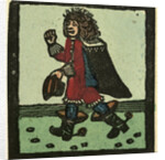 Illustration of English Tales Folk Tales and Ballads. A Man Dressed in Red Going for a Walk by Anonymous