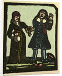 Illustration of English Tales Folk Tales and Ballads. A Man and a Woman in Conversation by Anonymous