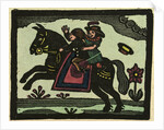 Illustration of English Tales Folk Tales and Ballads. Two Children on a Horse by Anonymous