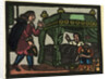 Illustration of English Tales Folk Tales and Ballads. A Man in Tears Being Addressed by a Woman from a Canopied Bed by Anonymous