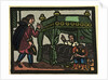 Illustration of English Tales Folk Tales and Ballads. A Man in Tears Being Addressed by a Woman from a Canopied Bed by Anonymous
