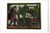 Illustration of English Tales Folk Tales and Ballads. A Man in Tears Being Addressed by a Woman from a Canopied Bed by Anonymous