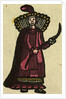 Illustration of English Tales Folk Tales and Ballads. A Woman Wearing a Red Dress by Anonymous