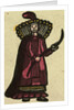 Illustration of English Tales Folk Tales and Ballads. A Woman Wearing a Red Dress by Anonymous