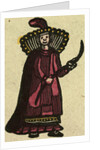 Illustration of English Tales Folk Tales and Ballads. A Woman Wearing a Red Dress by Anonymous