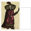 Illustration of English Tales Folk Tales and Ballads. A Woman Wearing a Red Dress by Anonymous