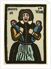 Illustration of English Tales Folk Tales and Ballads. A Woman Holding Two Babies by Anonymous