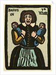 Illustration of English Tales Folk Tales and Ballads. A Woman Holding Two Babies by Anonymous