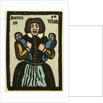 Illustration of English Tales Folk Tales and Ballads. A Woman Holding Two Babies by Anonymous