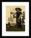 Illustration of English Tales Folk Tales and Ballads. A Woman Feeding Ducks by Anonymous