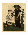 Illustration of English Tales Folk Tales and Ballads. A Woman Feeding Ducks by Anonymous