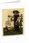 Illustration of English Tales Folk Tales and Ballads. A Woman Feeding Ducks by Anonymous