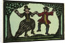 Illustration of English Tales Folk Tales and Ballads. A Woman and a Man Dancing by Anonymous