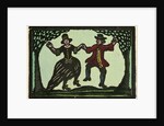 Illustration of English Tales Folk Tales and Ballads. A Woman and a Man Dancing by Anonymous