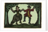 Illustration of English Tales Folk Tales and Ballads. A Woman and a Man Dancing by Anonymous