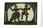 Illustration of English Tales Folk Tales and Ballads. A Woman and a Man Dancing by Anonymous