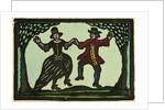 Illustration of English Tales Folk Tales and Ballads. A Woman and a Man Dancing by Anonymous