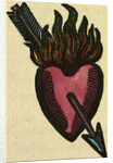 Illustration of English Tales Folk Tales and Ballads. A Burning Heart Pierced by an Arrow by Anonymous