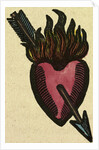 Illustration of English Tales Folk Tales and Ballads. A Burning Heart Pierced by an Arrow by Anonymous
