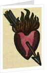 Illustration of English Tales Folk Tales and Ballads. A Burning Heart Pierced by an Arrow by Anonymous