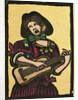 Illustration of English Tales Folk Tales and Ballads. A Woman Playing a Musical Instrument by Anonymous