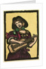 Illustration of English Tales Folk Tales and Ballads. A Woman Playing a Musical Instrument by Anonymous