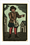 Illustration of English Tales Folk Tales and Ballads. A Man Showing a Piece of Paper by Anonymous