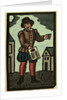 Illustration of English Tales Folk Tales and Ballads. A Man Showing a Piece of Paper by Anonymous