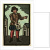 Illustration of English Tales Folk Tales and Ballads. A Man Showing a Piece of Paper by Anonymous