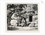 The Hermit at His Morning Devotions by Anonymous