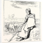Shepherding, La Bergere, Shepherd by Anonymous