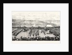 The Volunteer Sham Fght at Brighton on Easier Monday: View from the Grand Stand the Troops Marching Past by Anonymous