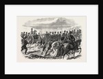 The Volunteer Sham Fight at Brighton on Easter Monday: The Sussex Artillery Ascending the Downs by Anonymous