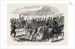 The Volunteer Sham Fight at Brighton on Easter Monday: The Sussex Artillery Ascending the Downs by Anonymous
