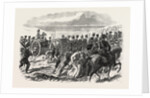 The Volunteer Sham Fight at Brighton on Easter Monday: The Sussex Artillery Ascending the Downs by Anonymous