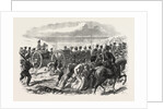 The Volunteer Sham Fight at Brighton on Easter Monday: The Sussex Artillery Ascending the Downs by Anonymous