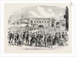 View of British Excursionists to Paris: Excursionists Leaving the Paris Station of the Great Northern Railway by Anonymous